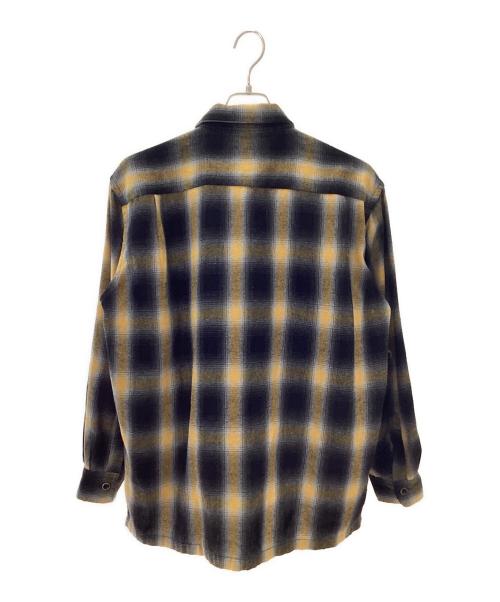 TOWN CRAFT（タウンクラフト）TOWN CRAFT (タウンクラフト) 長袖シャツ グレー×イエロー サイズ:LARGEの古着・服飾アイテム