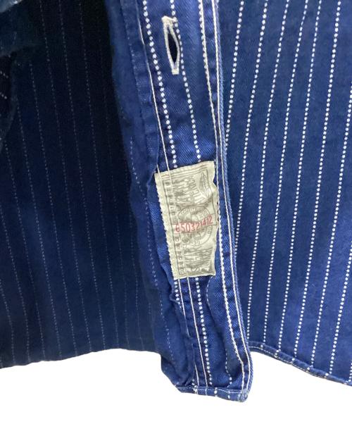 SUGAR CANE（シュガーケーン）SUGAR CANE (シュガーケーン) ウォバッシュワークシャツ ネイビー サイズ:LARGEの古着・服飾アイテム