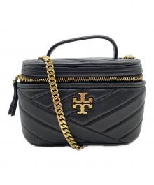 TORY BURCH（トリーバーチ）の古着「Kira Chevron Mini Vanity BAG」｜ブラック