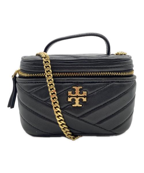TORY BURCH（トリーバーチ）TORY BURCH (トリーバーチ) Kira Chevron Mini Vanity BAG ブラックの古着・服飾アイテム
