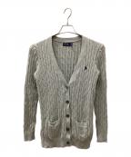 POLO RALPH LAURENポロ・ラルフローレン）の古着「カーディガン」｜ライトグレー