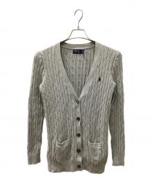 POLO RALPH LAUREN（ポロ・ラルフローレン）の古着「カーディガン」｜ライトグレー