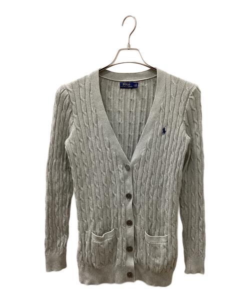 POLO RALPH LAUREN（ポロ・ラルフローレン）POLO RALPH LAUREN (ポロ・ラルフローレン) カーディガン ライトグレー サイズ:Ｌの古着・服飾アイテム