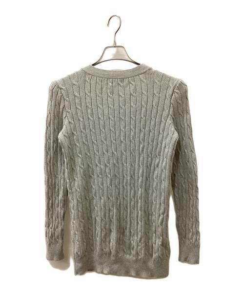 POLO RALPH LAUREN（ポロ・ラルフローレン）POLO RALPH LAUREN (ポロ・ラルフローレン) カーディガン ライトグレー サイズ:Ｌの古着・服飾アイテム