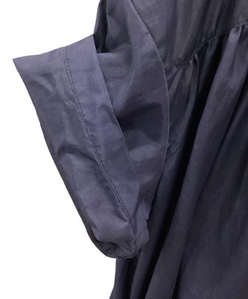 manon（マノン）manon (マノン) GATHER BIG ONEPIECE ネイビーの古着・服飾アイテム