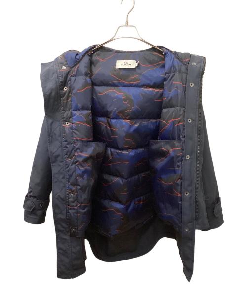 COACH（コーチ）COACH (コーチ) ダウンジャケット ネイビー サイズ:Mの古着・服飾アイテム