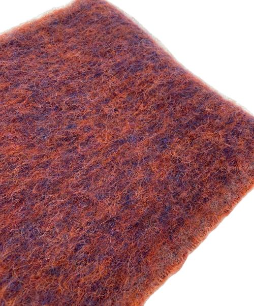 Acne studios（アクネ ストゥディオス）Acne studios (アクネ ストゥディオス) モヘアウールフリンジスカーフ オーベルジーヌブルーの古着・服飾アイテム