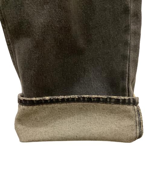 flagstuff（フラグスタフ）flagstuff (フラグスタフ) DENIM BORO BAGGIE PANTS ブラック サイズ:Lの古着・服飾アイテム