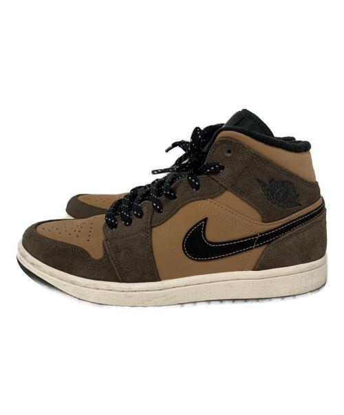 NIKE（ナイキ）NIKE (ナイキ) AIR JORDAN 1 MID SE ブラウン サイズ:25cmの古着・服飾アイテム