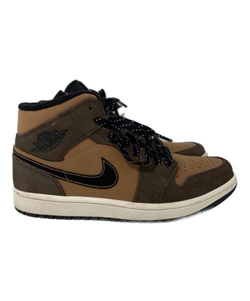 NIKE（ナイキ）NIKE (ナイキ) AIR JORDAN 1 MID SE ブラウン サイズ:25cmの古着・服飾アイテム