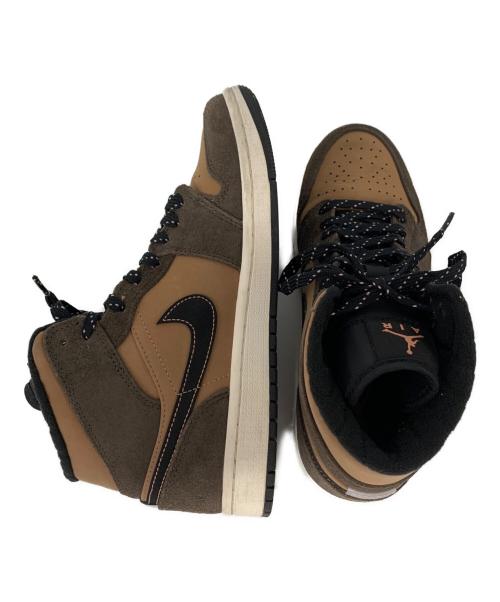 NIKE（ナイキ）NIKE (ナイキ) AIR JORDAN 1 MID SE ブラウン サイズ:25cmの古着・服飾アイテム