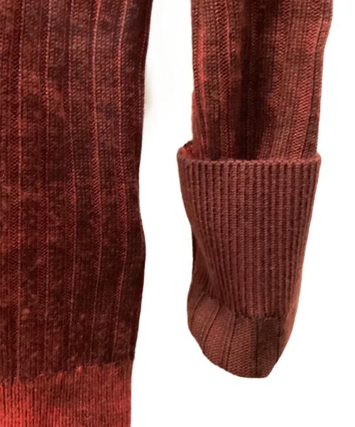 DIESEL（ディーゼル）DIESEL (ディーゼル) K-ANDELERO CREWNECK KNIT SHIRT レッド サイズ:Mの古着・服飾アイテム