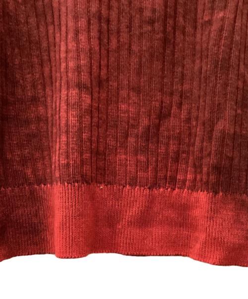 DIESEL（ディーゼル）DIESEL (ディーゼル) K-ANDELERO CREWNECK KNIT SHIRT レッド サイズ:Mの古着・服飾アイテム