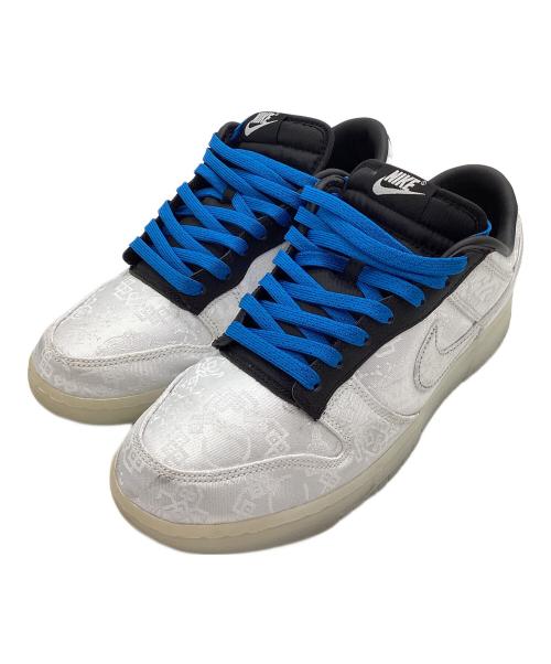 NIKE（ナイキ）NIKE (ナイキ) CLOT (クロット) FRAGMENTS (フラグメント) DUNK LOW WHITE/BLACK サイズ:27.5cmの古着・服飾アイテム