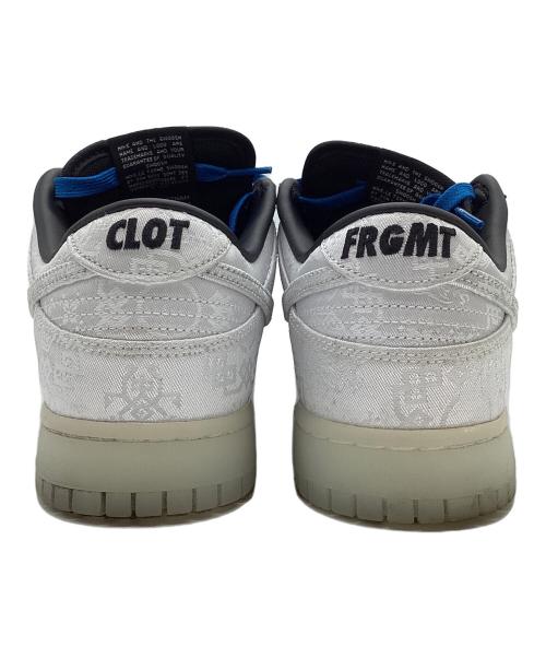 NIKE（ナイキ）NIKE (ナイキ) CLOT (クロット) FRAGMENTS (フラグメント) DUNK LOW WHITE/BLACK サイズ:27.5cmの古着・服飾アイテム