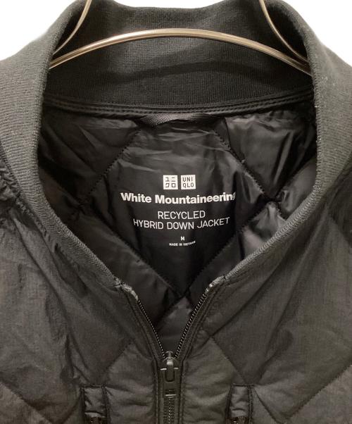 UNIQLO（ユニクロ）UNIQLO (ユニクロ) WHITE MOUNTAINEERING (ホワイトマウンテ二アニング) リサイクルハイブリッドダウンジャケット ブラック サイズ:Mの古着・服飾アイテム
