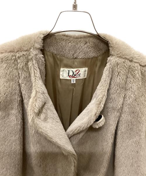 Christian Dior（クリスチャン ディオール）Christian Dior (クリスチャン ディオール) 90'sノーカラーアルパカ混コート ベージュ サイズ:42/8の古着・服飾アイテム