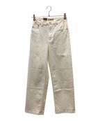 YANUKヤヌーク）の古着「ワイドストレート デニムパンツ LILITH」｜ホワイト