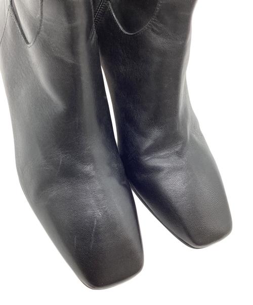 CORSO ROMA 9（コルソローマノーヴェ）CORSO ROMA 9 (コルソローマノーヴェ) BEAUTY&YOUTH別注 スクエアトゥ ショートブーツ ブラック サイズ:36 1/2の古着・服飾アイテム