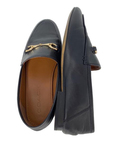 COACH（コーチ）COACH (コーチ) HALEY LEATHER LOAFER ブラック サイズ:23cmの古着・服飾アイテム