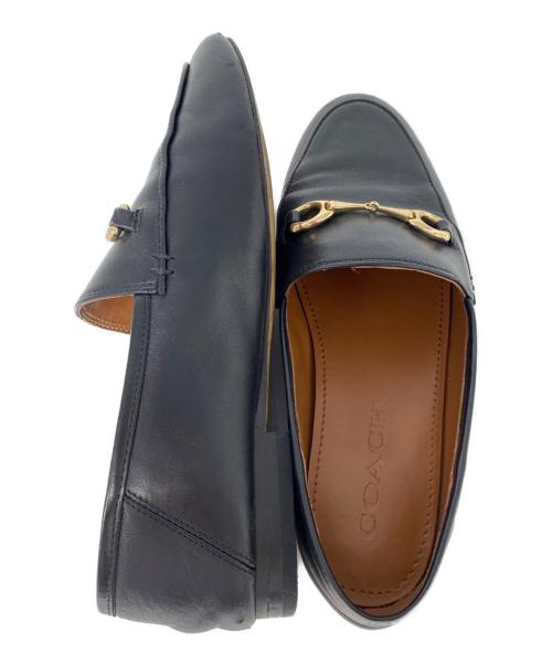 COACH（コーチ）COACH (コーチ) HALEY LEATHER LOAFER ブラック サイズ:23cmの古着・服飾アイテム
