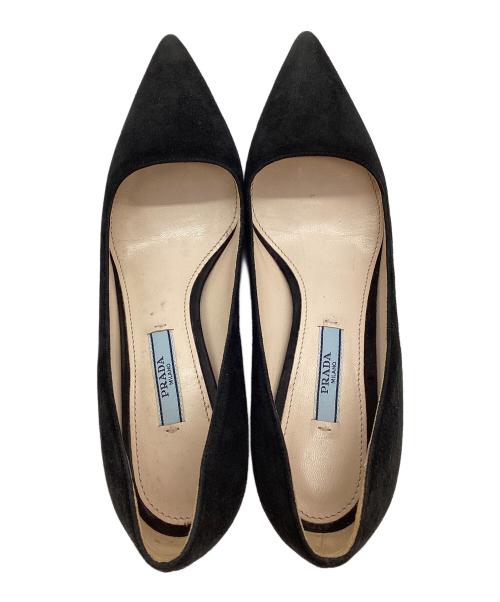 PRADA（プラダ）PRADA (プラダ) ポインテッドトゥパンプス ブラック サイズ:35 1/2の古着・服飾アイテム