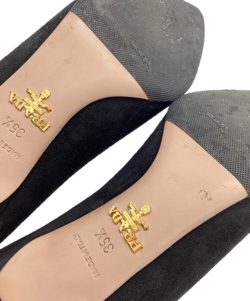 PRADA（プラダ）PRADA (プラダ) ポインテッドトゥパンプス ブラック サイズ:35 1/2の古着・服飾アイテム