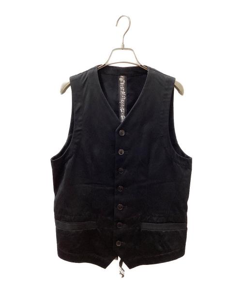 NUMBER (N)INE（ナンバーナイン）NUMBER (N)INE (ナンバーナイン) 00's MUSICAL NOTE PRINT GILET VEST ブラック サイズ:2の古着・服飾アイテム
