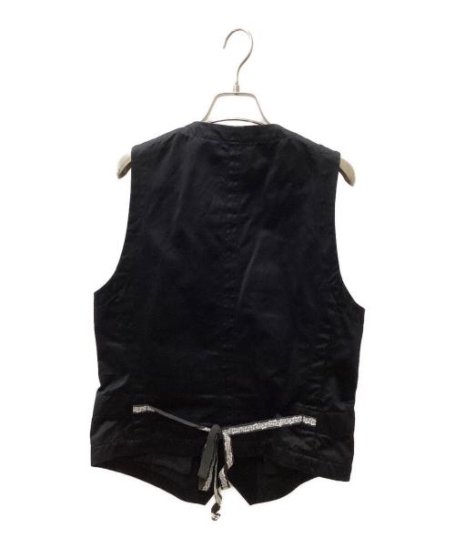 NUMBER (N)INE（ナンバーナイン）NUMBER (N)INE (ナンバーナイン) 00's MUSICAL NOTE PRINT GILET VEST ブラック サイズ:2の古着・服飾アイテム