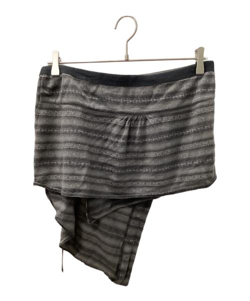 NUMBER (N)INE（ナンバーナイン）NUMBER (N)INE (ナンバーナイン) 本人期　00's カシミヤ混巻きスカート グレー サイズ:MEN'Sの古着・服飾アイテム