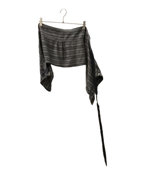 NUMBER (N)INE（ナンバーナイン）NUMBER (N)INE (ナンバーナイン) 本人期　00's カシミヤ混巻きスカート グレー サイズ:MEN'Sの古着・服飾アイテム