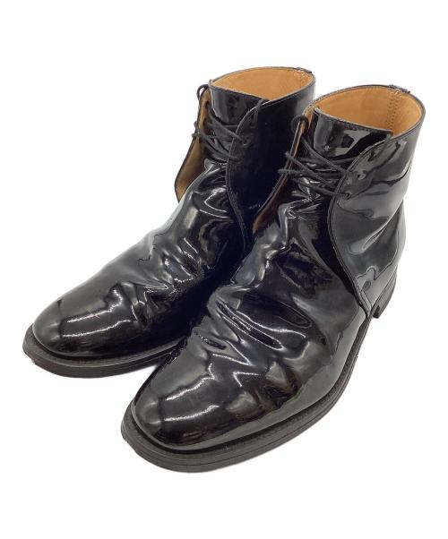 SANDERS（サンダース）SANDERS (サンダース) MILITARY 3 TIE CHUKKA BOOT ブラック サイズ:8の古着・服飾アイテム
