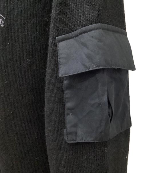 BURBERRY BLUE LABEL（バーバリーロンドンブルーレーベル）BURBERRY BLUE LABEL (バーバリーロンドンブルーレーベル) 厚手ニット ブラック サイズ:2の古着・服飾アイテム