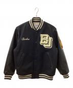 HOUSTONヒューストン）の古着「メルトンアワードジャケット」｜ブラック