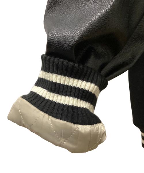 HOUSTON（ヒューストン）HOUSTON (ヒューストン) メルトンアワードジャケット ブラック サイズ:X-LARGEの古着・服飾アイテム