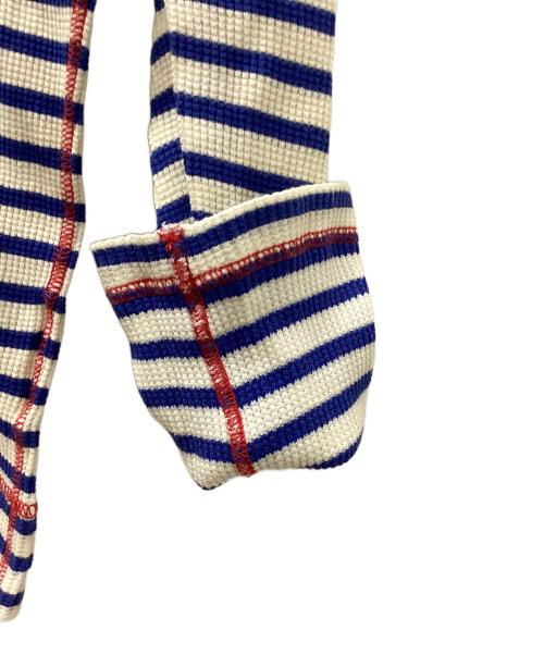 COMME des GARCONS HOMME（コムデギャルソン オム）COMME des GARCONS HOMME (コムデギャルソン オム) 長袖カットソー ホワイト×ブルー サイズ:Mの古着・服飾アイテム