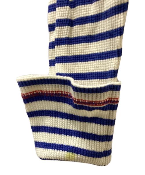 COMME des GARCONS HOMME（コムデギャルソン オム）COMME des GARCONS HOMME (コムデギャルソン オム) 長袖カットソー ホワイト×ブルー サイズ:Mの古着・服飾アイテム