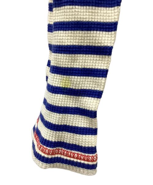 COMME des GARCONS HOMME（コムデギャルソン オム）COMME des GARCONS HOMME (コムデギャルソン オム) 長袖カットソー ホワイト×ブルー サイズ:Mの古着・服飾アイテム