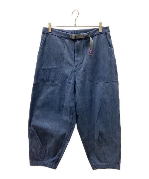 THE NORTH FACE（ザ ノース フェイス）THE NORTH FACE (ザ ノース フェイス) Denim Field Wide Cropped Pants インディゴ サイズ:34の古着・服飾アイテム