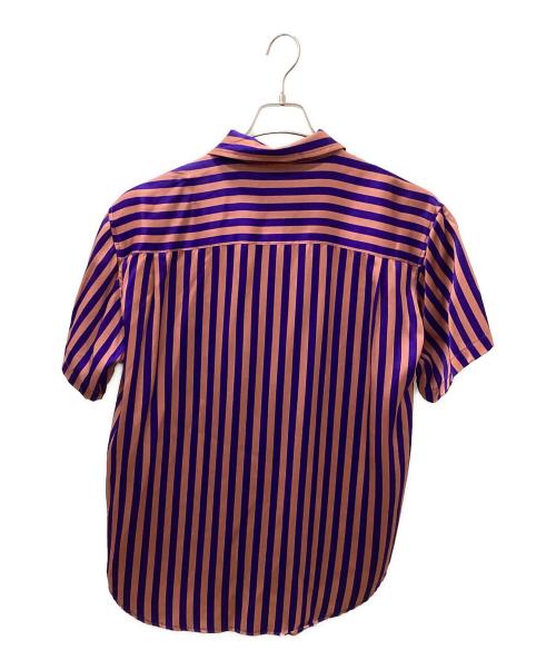 stussy（ステューシー）stussy (ステューシー) 半袖シャツ ピンク×ブルー サイズ:Sの古着・服飾アイテム