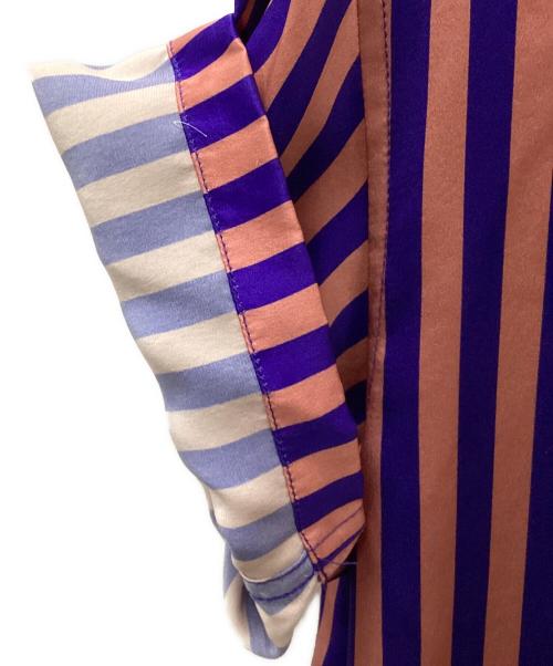 stussy（ステューシー）stussy (ステューシー) 半袖シャツ ピンク×ブルー サイズ:Sの古着・服飾アイテム