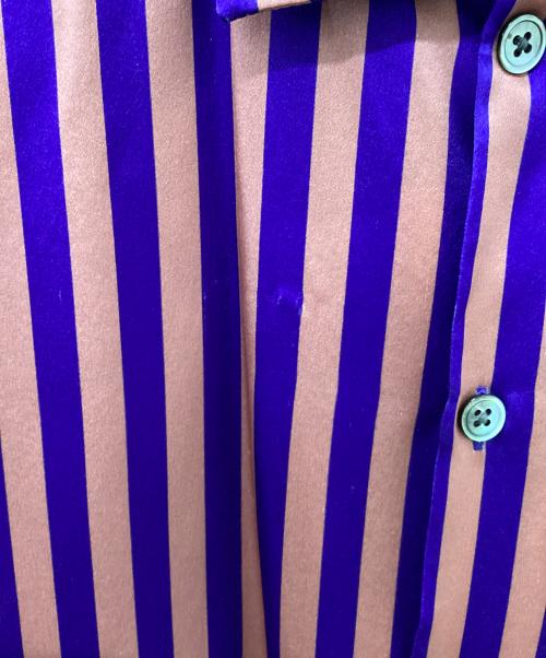 stussy（ステューシー）stussy (ステューシー) 半袖シャツ ピンク×ブルー サイズ:Sの古着・服飾アイテム