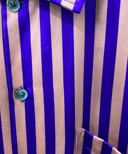 stussy（ステューシー）stussy (ステューシー) 半袖シャツ ピンク×ブルー サイズ:Sの古着・服飾アイテム