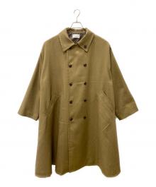 soerte（ソエルテ）の古着「Oversize double breasted stand collar coat」｜ベージュ