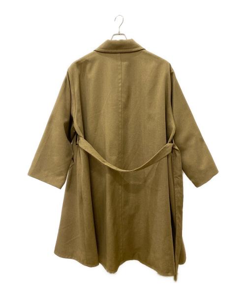soerte（ソエルテ）soerte (ソエルテ) Oversize double breasted stand collar coat ベージュ サイズ:2の古着・服飾アイテム