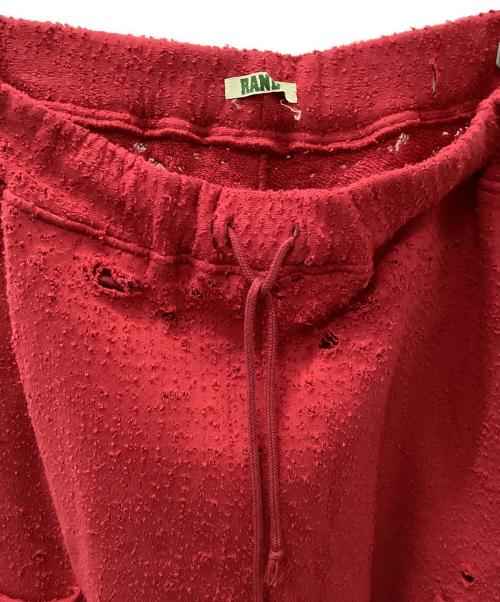 RANDY（ランディー）RANDY (ランディー) ニードルパンチイージーパンツ レッド サイズ:2の古着・服飾アイテム