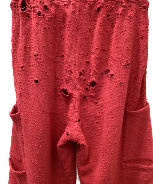 RANDY（ランディー）RANDY (ランディー) ニードルパンチイージーパンツ レッド サイズ:2の古着・服飾アイテム