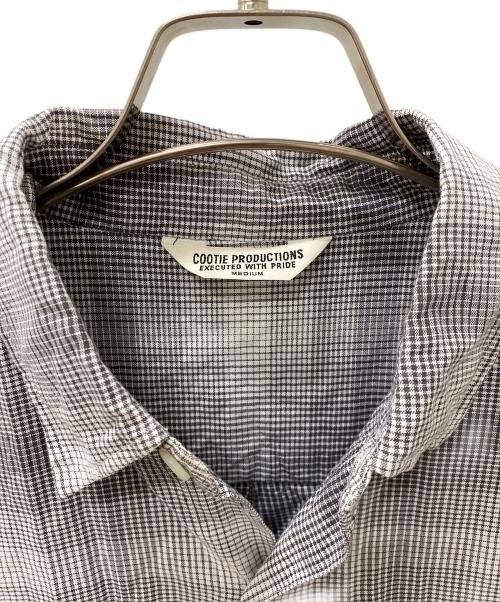 COOTIE PRODUCTIONS（クーティープロダクツ）COOTIE PRODUCTIONS (クーティープロダクツ) Ombre Check L/S Shirt  グレー サイズ:MEDIUMの古着・服飾アイテム
