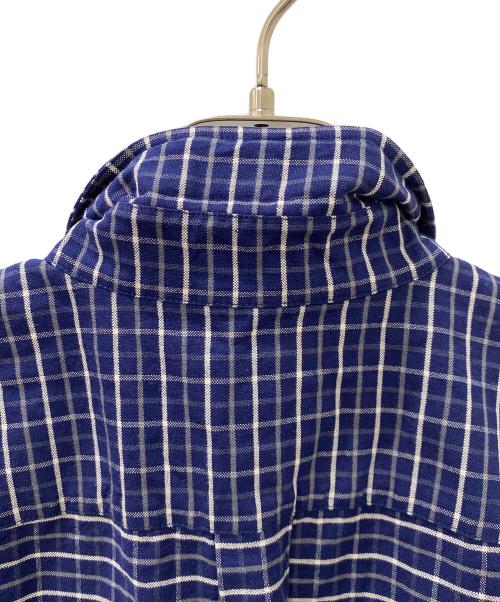BEAMS（ビームス）BEAMS (ビームス) オリジナル タッターソールチェックシャツ ネイビー×ホワイト サイズ:Mの古着・服飾アイテム