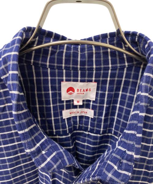 BEAMS（ビームス）BEAMS (ビームス) オリジナル タッターソールチェックシャツ ネイビー×ホワイト サイズ:Mの古着・服飾アイテム